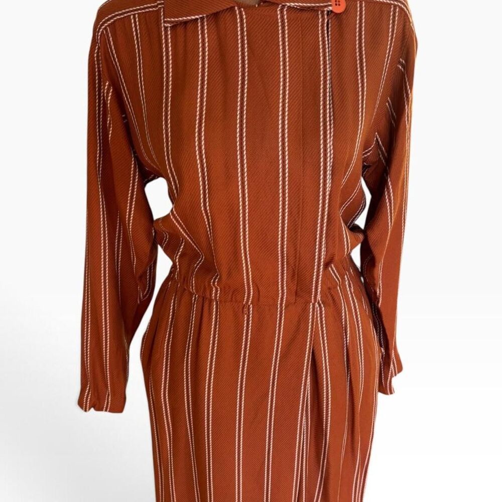 Liz-claiborne Women's Orange and Brown Dress
